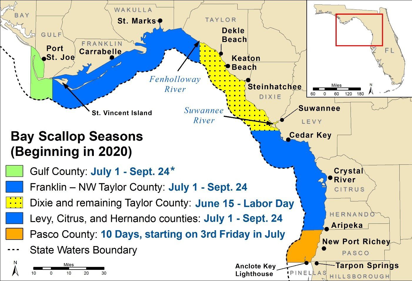 2020 Scallop Season & Beyond Map